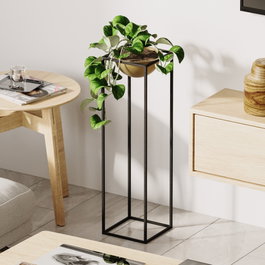 Aberto Design Maceta Decorativa GED-020-A Negro y Dorado